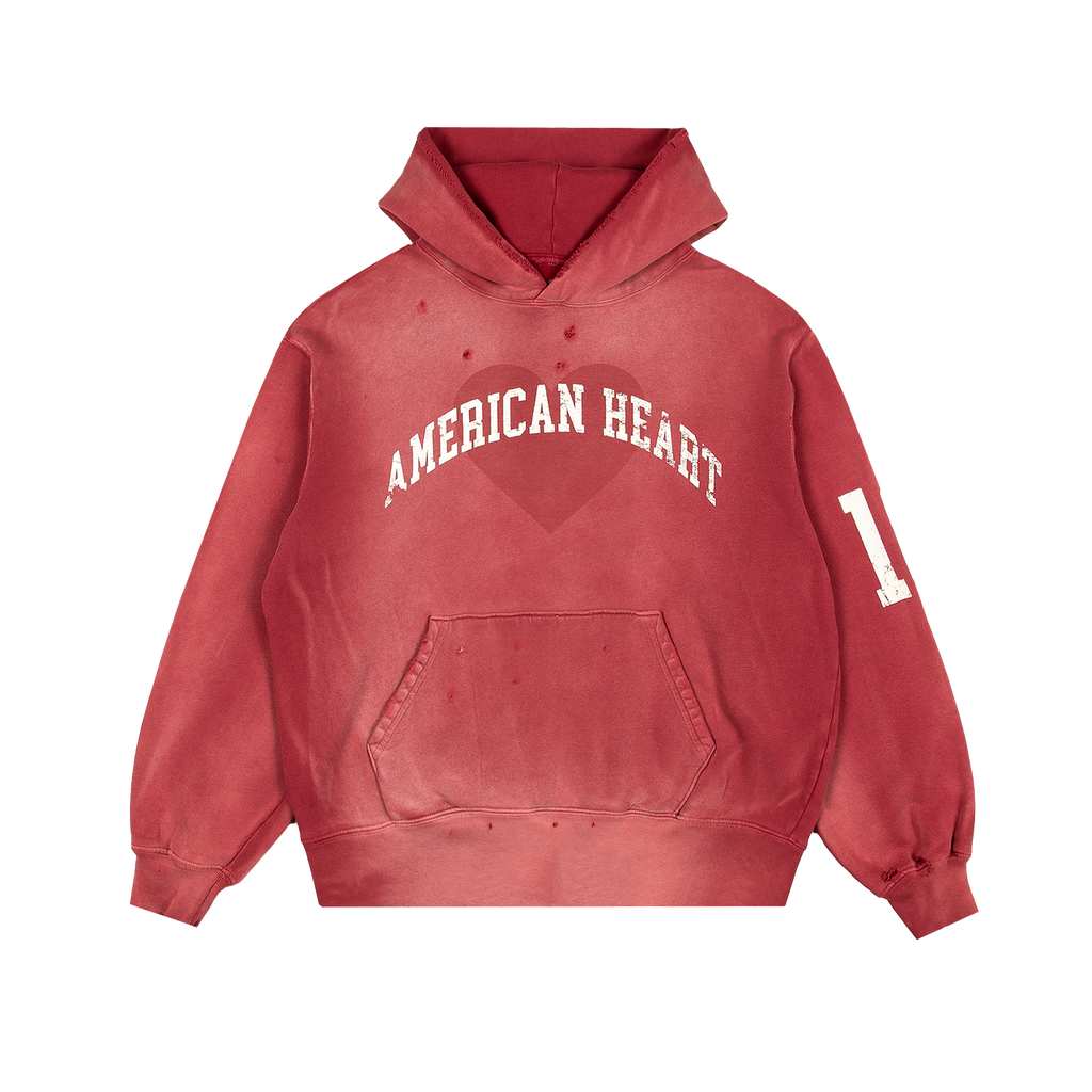 American Heart Red Hoodie