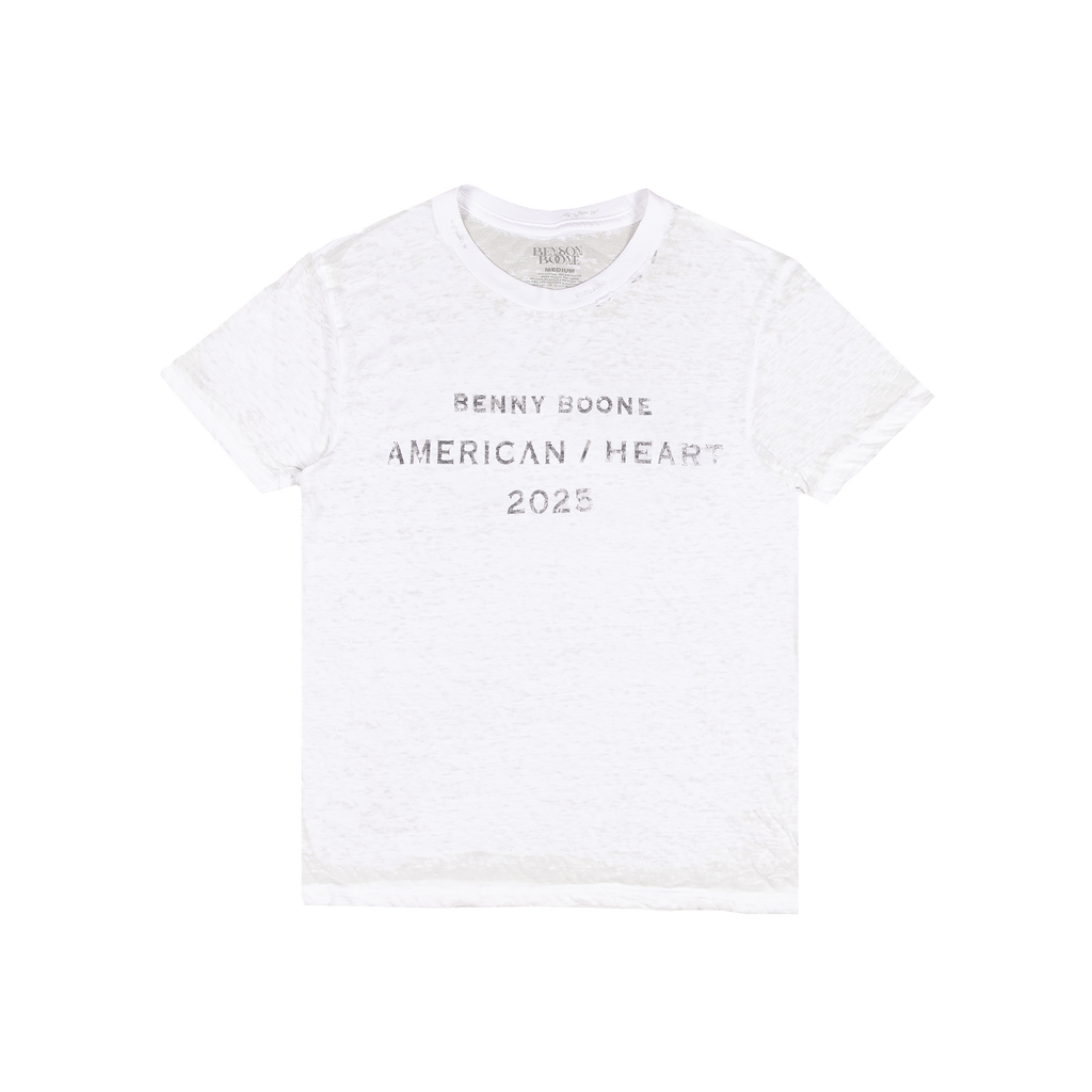 American Heart 2025 Distressed Tee – Benson Boone American Heart 2025 Distressed Tee – Benson Boone