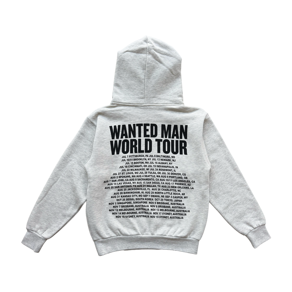 Wanted Man Ash Grey Hoodie