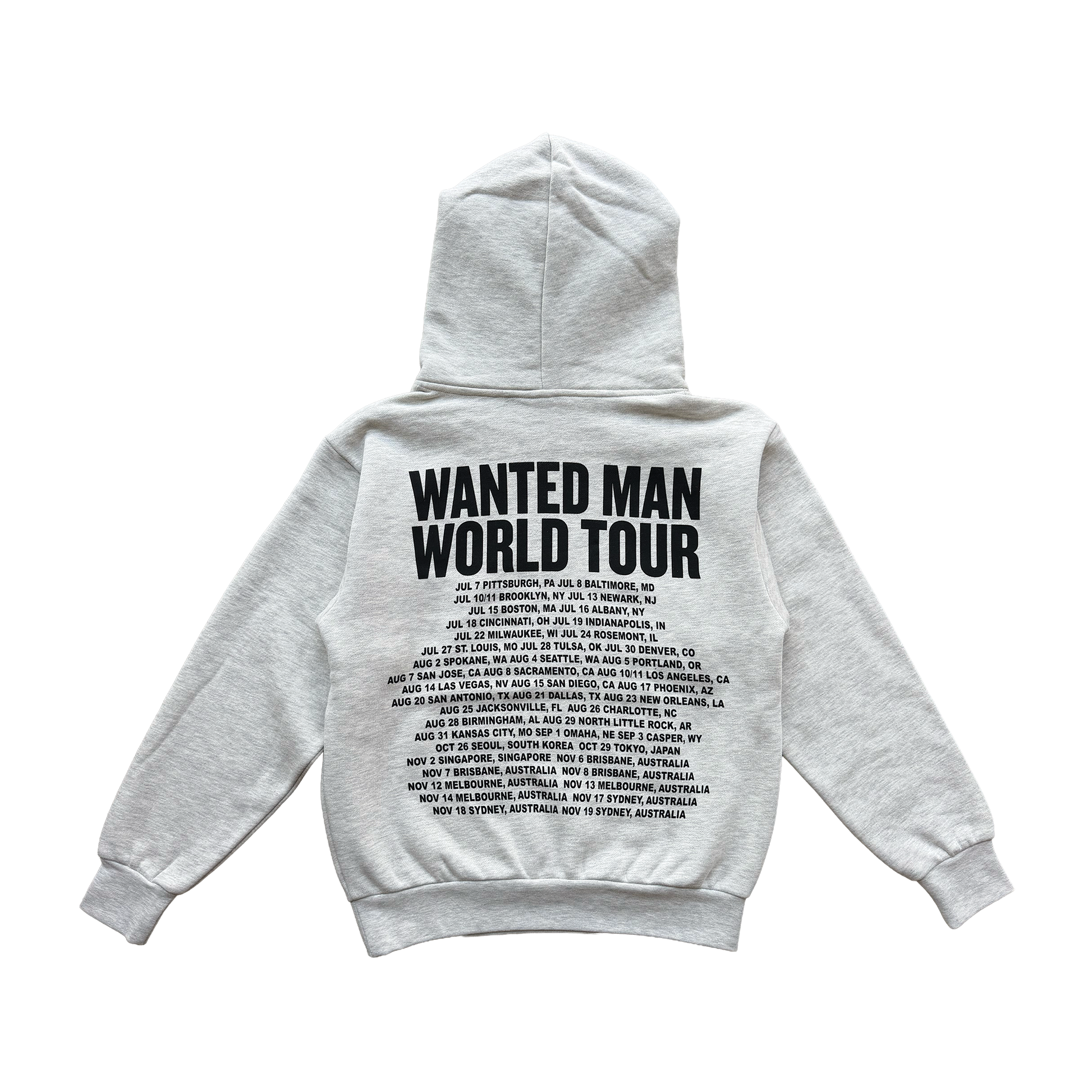 Wanted Man Ash Grey Hoodie