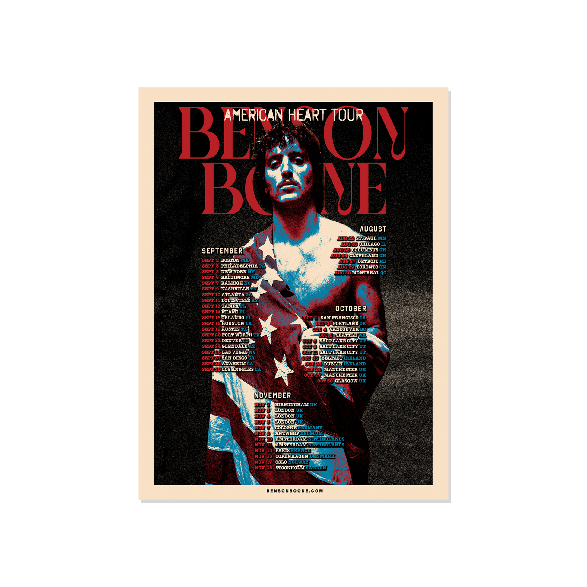 American Heart World Tour Poster