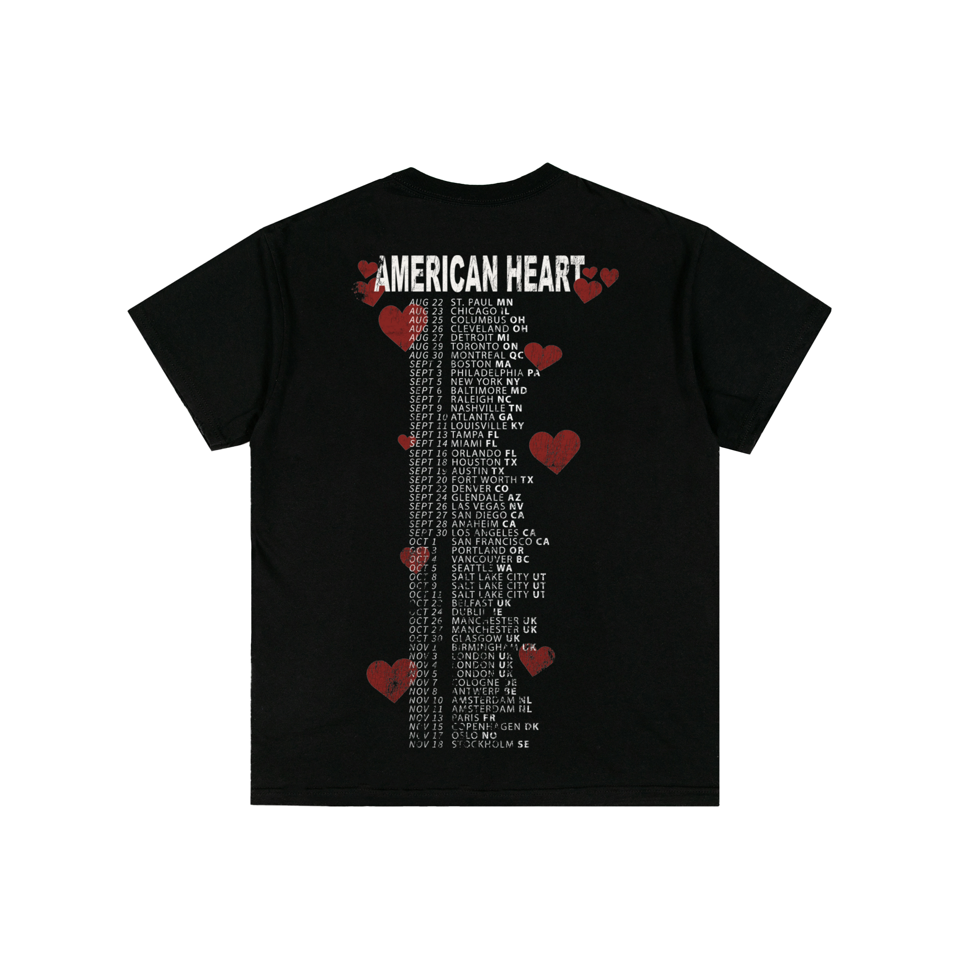 Benson Benson Boone Tシャツ American Heart Tee Boone American 