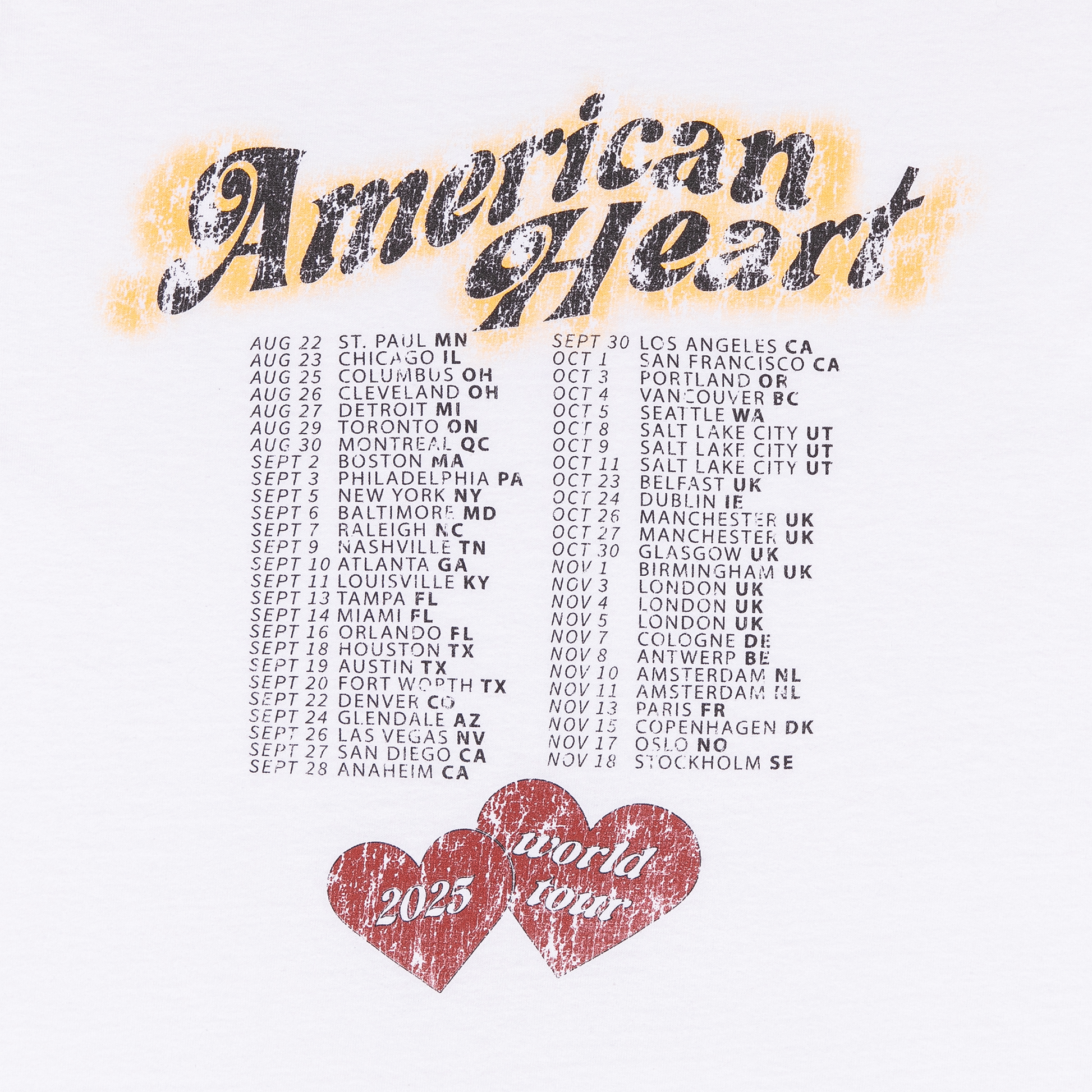 Heart Dateback Tee